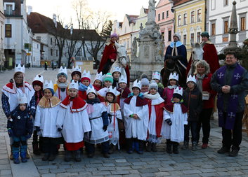 Tříkrálový průvod s koňmi