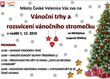 Vánoční trhy v Českých Velenicích 01.12.2019