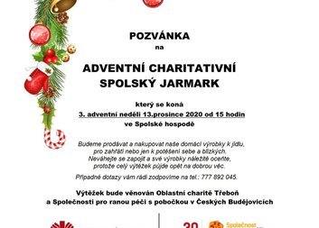 ADVENTNÍ CHARITATIVNÍ SPOLSKÝ JARMARK