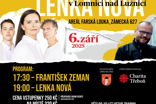 Dozvuky prázdnin, koncert pro Charitu 6. 9. 2025